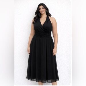 Connected Apparel Classic Black Dress